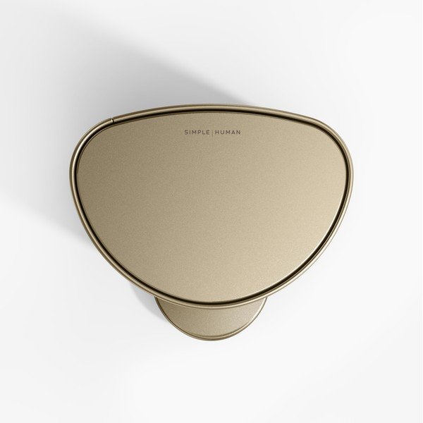 Željezna kanta za smeće s pedalom mat zlatna 6 l – simplehuman-image-4