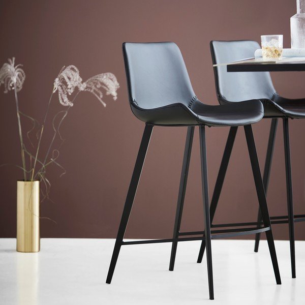 Siva barska stolica (visine sjedala 65 cm) Hype – DAN-FORM Denmark-image-1