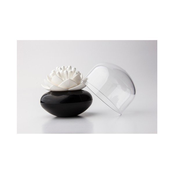 Stalak za crno-bijeli štapić za pamuk Qualy &amp; CO Lotus Cotton Bud-image-1