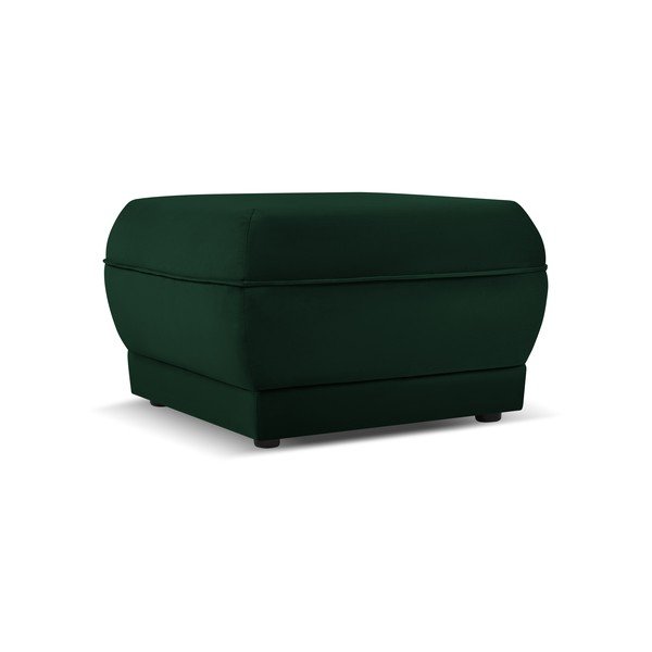 Zeleni baršunast tabure Lando – Micadoni Home-image-2