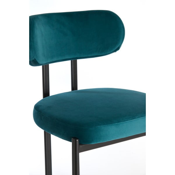 Petrolej zelene baršunaste blagovaonske stolice u setu 2 kom Sonja – Light & Living-image-2