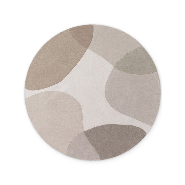 Bež ručno rađen vunen okrugao tepih ø 160 cm Hackney Clarissa – Ted Baker