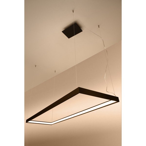 Crna metalna LED viseća svjetiljka TUULA – Thoro-image-1
