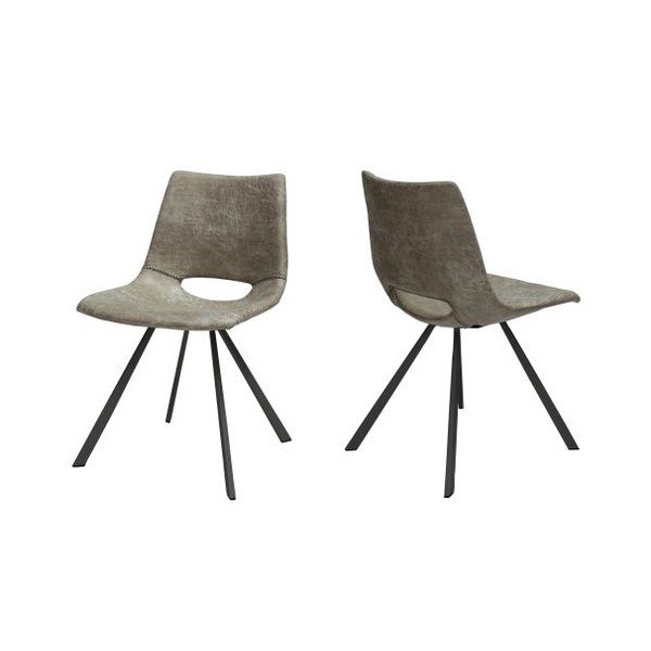 Set od 4 sive Canett Coronas Poly stolice-image-1