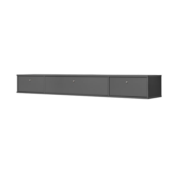 Antracitno siva TV komoda 176x22 cm Mistral – Hammel Furniture-image-1