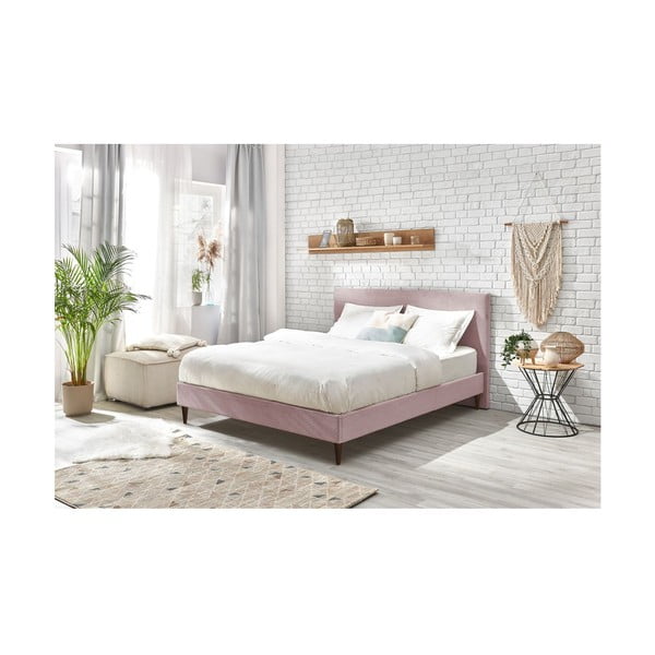 Ružičasti bračni krevet Bobochic Paris Anja Dark, 160 x 200 cm-image-4