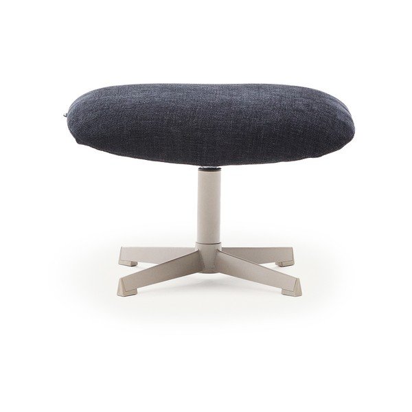 Tamno plavi tabure od šenila Teryl – Kave Home-image-2