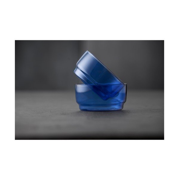 Plave staklene zdjelice u setu 2 kom 500 ml Torino – Lyngby Glas-image-4