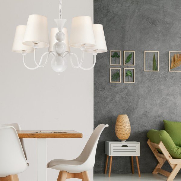Bijela viseća lampa - LAMKUR-image-1