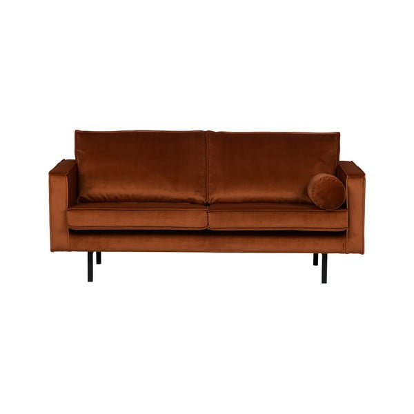 Sofa od narančastog baršuna BePureHome Rodeo, 190 cm