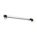 Mat crna LED zidna lampa Enrico – Trio