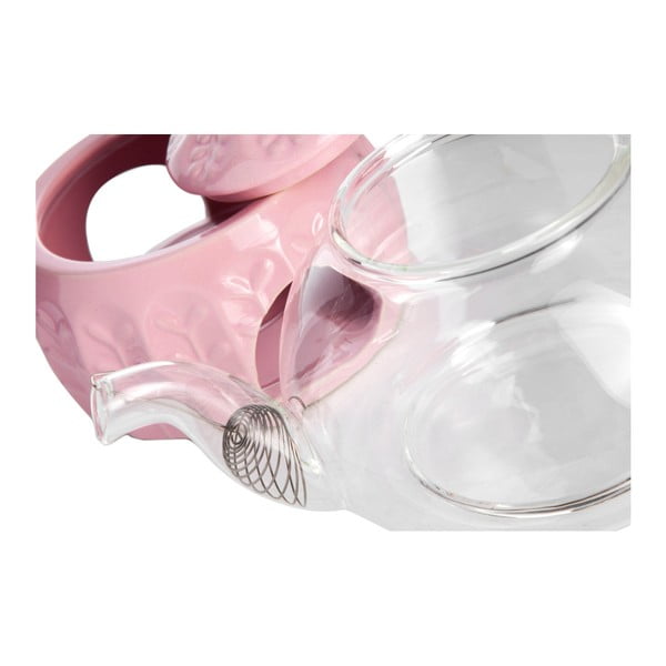 Stakleni čajnik sa grijačem za čajne žarulje Tasev, volumen 600 ml-image-2