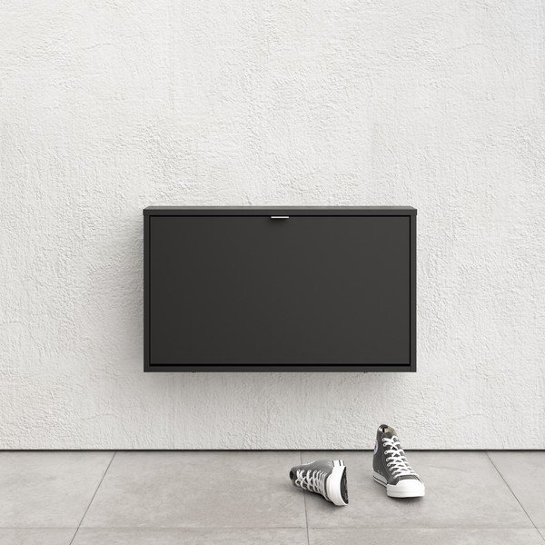 Crni preklopni/viseći ormarić za cipele Shoes – Tvilum-image-1