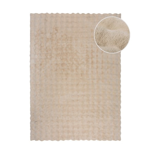 Krem sintetičko krzno 180x290 cm Waffle Faux Fur – Flair Rugs