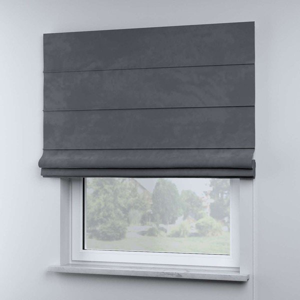 Sivi rimski zastor 170x130 cm Posh Velvet - Yellow Tipi-image-1