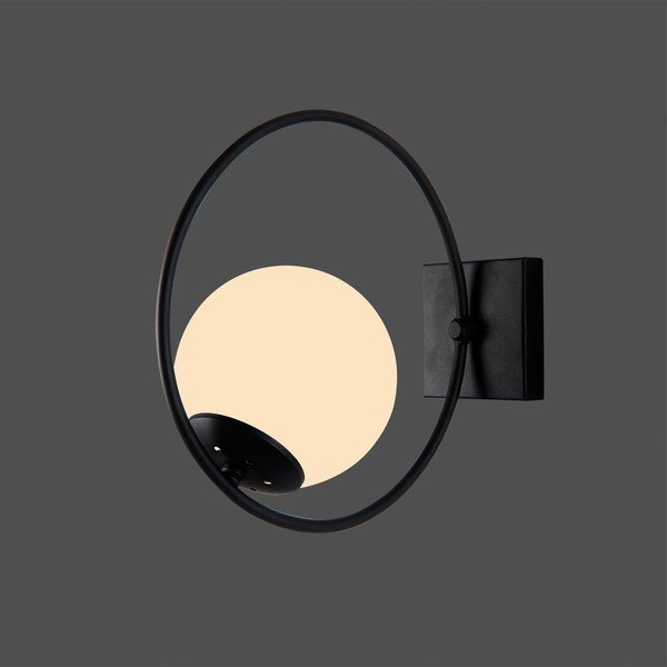 Crna zidna lampa ø 15 cm Ates – Squid Lighting-image-2