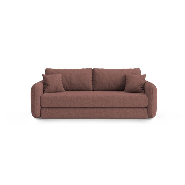 Tamno ružičasta sklopiva sofa 225 cm – Micadoni 