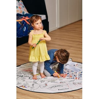 Tepih za bojanje Butter Kings Dinosaurs World, ø 130 cm