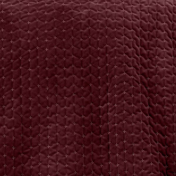 Bordo prošiven prekrivač od samta 240x260 cm Attica Velvet – Bianca-image-2
