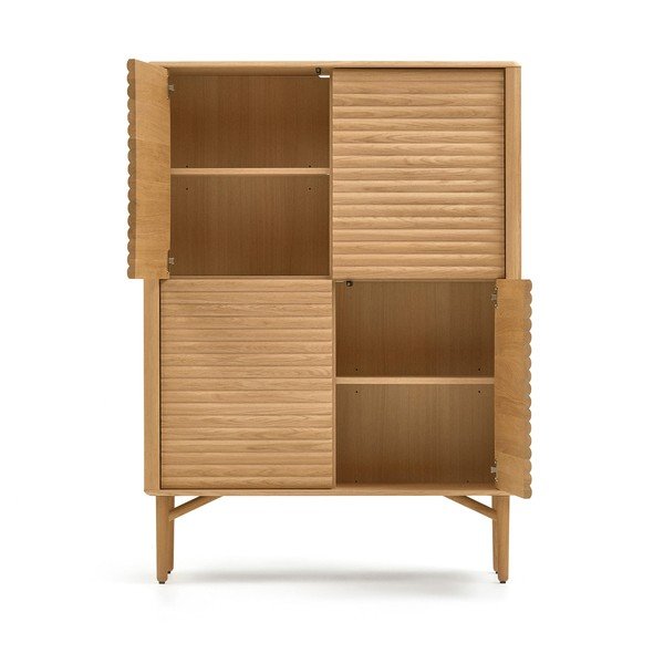 Ormarić u dekoru hrasta u prirodnoj boji 104,5x144x40 cm Lenon – Kave Home-image-2