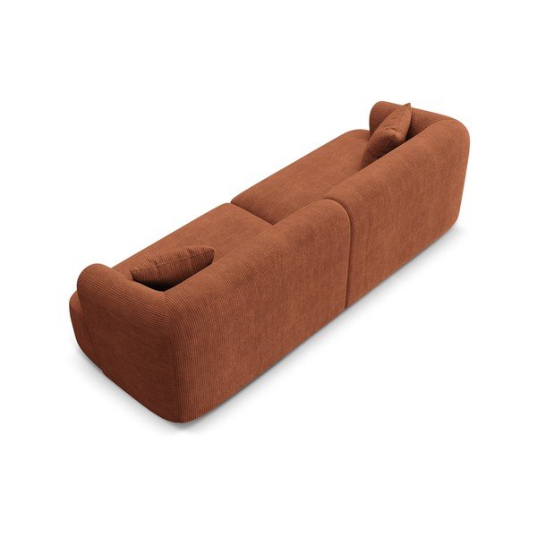 Sofa od samta boja terakote 255 cm Campi – Cosmopolitan Design-image-4