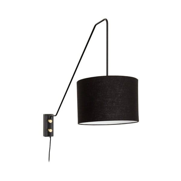 Crna zidna lampa ø 25 cm Jex – Kave Home