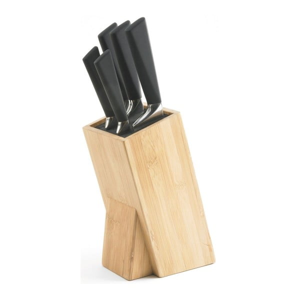 Set od 5 noževa i blok noževa Jean Dubost Estoril Bamboo