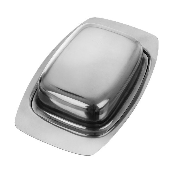 Posuda za maslac od nehrđajućeg čelika u srebrnoj boji – Orion-image-2