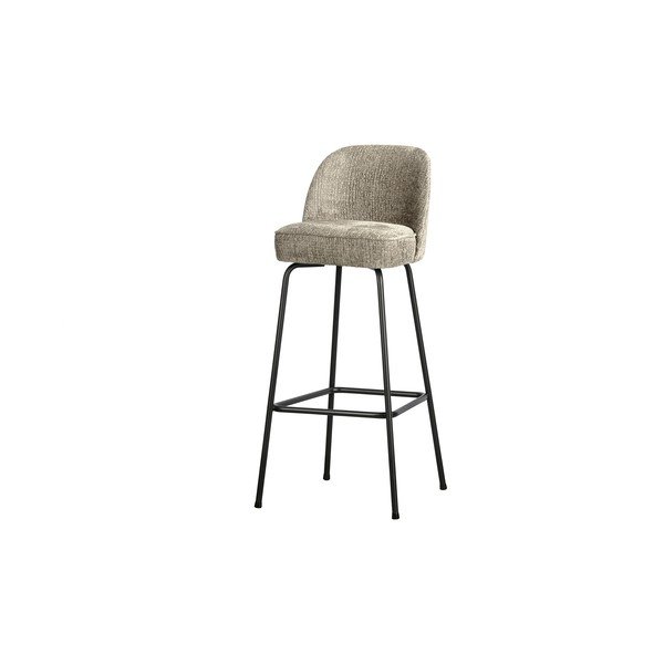 Krem baršunasta barska stolica (visine sjedala 79 cm) Vogue – WOOOD-image-1