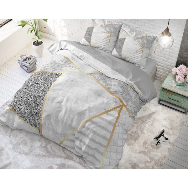 Pamučna posteljina Pure Cotton Graphic, 200 x 200/220 cm-image-1