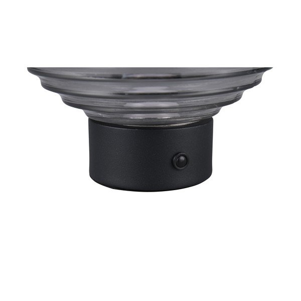 Crna/siva LED stolna lampa s mogućnosti zatamnjivanja sa staklenim sjenilom (visina 14,5 cm) Earl – Trio-image-4