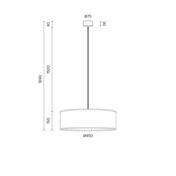 Viseća svjetiljka od orahovog furnira Sotto Luce TSURI XL, ø 45 cm-image-2