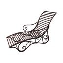Tamno smeđa metalna vrtna ležaljka Kuwa – Garden Pleasure