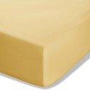 Žuta  plahta s gumom od perkala 90x190 cm Easy Iron Percale – Catherine Lansfield