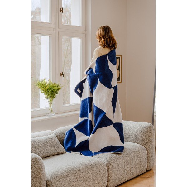 Plava/krem deka 150x200 cm Tul – noo.ma-image-1