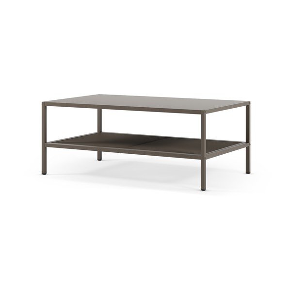 Sivi metalni stolić za kavu 60x100 cm Fayna – Marckeric-image-1