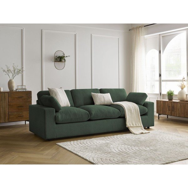 Zelena sofa od samta 250 cm Belair – Bobochic Paris-image-4