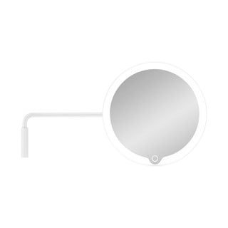 Bijelo zidno kozmetičko ogledalo s LED pozadinskim osvjetljenjem Blomus Modo