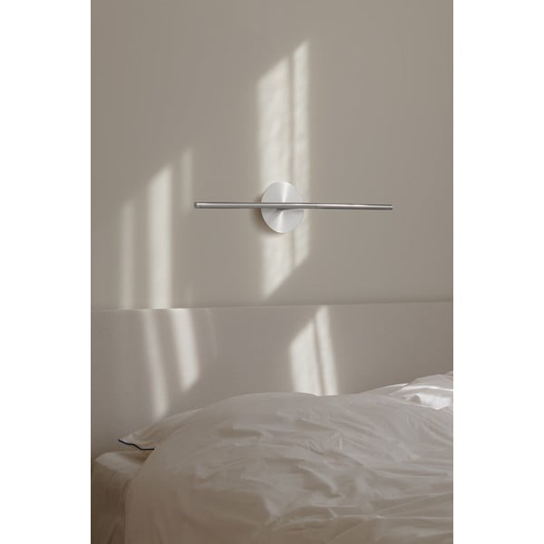 Metalna LED zidna lampa s mogućnosti zatamnjivanja u srebrnoj boji Omni Wall – UMAGE-image-3