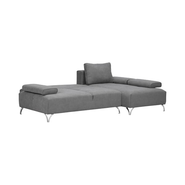 Svijetlosivi kutni kauč na razvlačenje Windsor & Co Sofas Virgo, desni kut-image-3