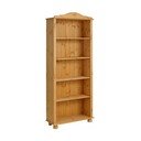 Biblioteka od masivnog bora u prirodnoj boji 70x181 cm Ella – Støraa