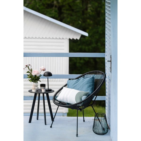 Crna vrtna fotelja od umjetnog ratana Bonami Selection Avocado-image-1