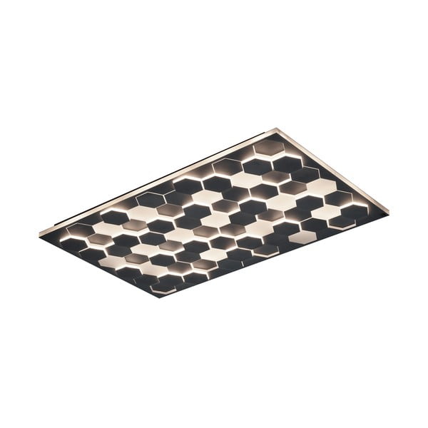 Crna LED stropna svjetiljka s metalnim sjenilom 70x115 cm Cifavo – CINQUE-image-3