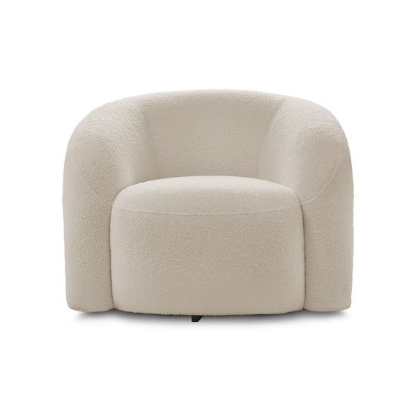 Bež okretna fotelja od bouclé tkanine Elina – Bobochic Paris-image-2