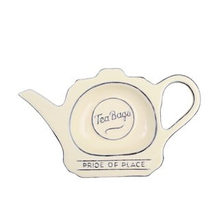 Krem keramičko postolje za vrećice čaja &G Woodware Pride Of Place