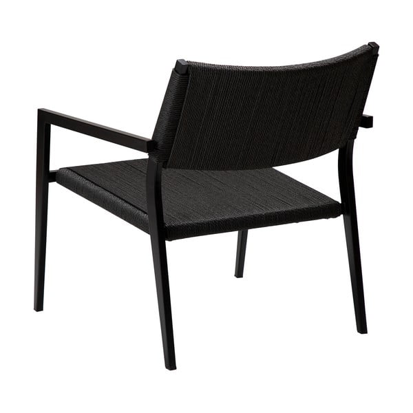 Crni naslonjač s prepletom trske Loop - DAN-FORM Denmark-image-4