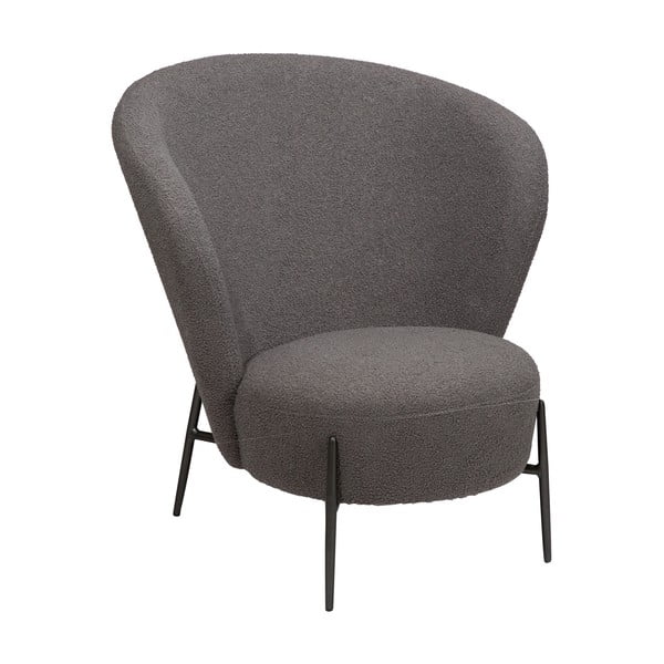 Siva fotelja od bouclé tkanine Orbit – DAN-FORM Denmark
