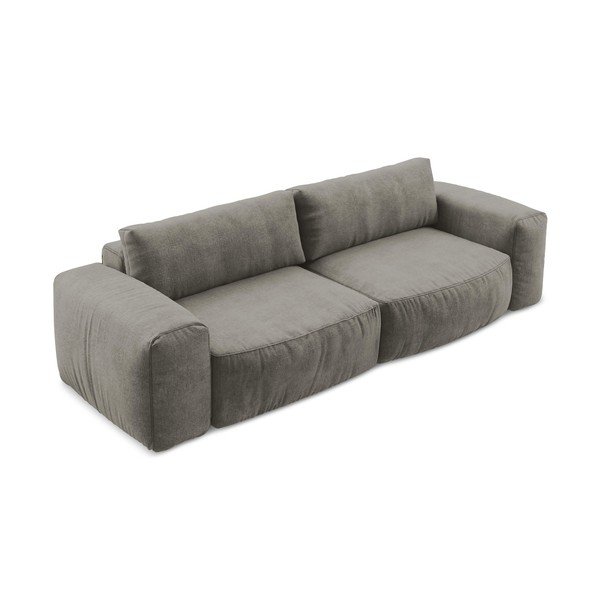 Siva sklopiva sofa od šenila 275 cm Kuki – Makamii-image-3