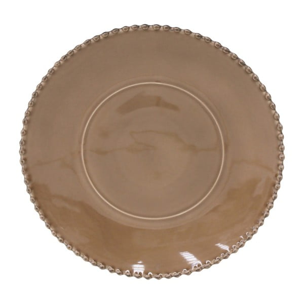 Kakao smeđi zemljani tanjur za posluživanje Costa Nova Pearl, ⌀ 33 cm