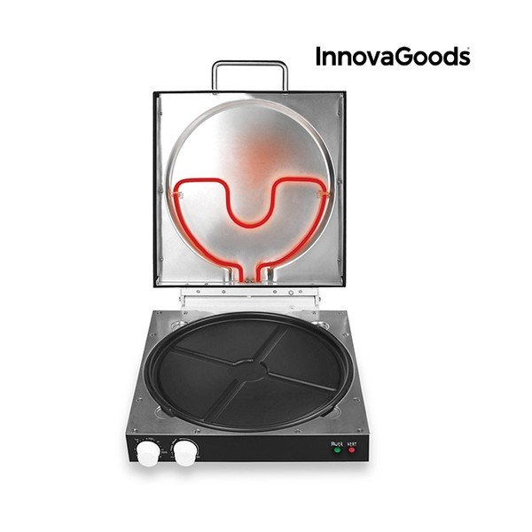 Električna kutija za pizzu s kuharicom InnovaGoods, snage 1200W-image-3